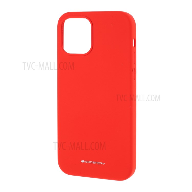 MERCURY GOOSPERY Silicone Phone Protective Case for iPhone 12 Pro Max 6.7-inch - Red-2