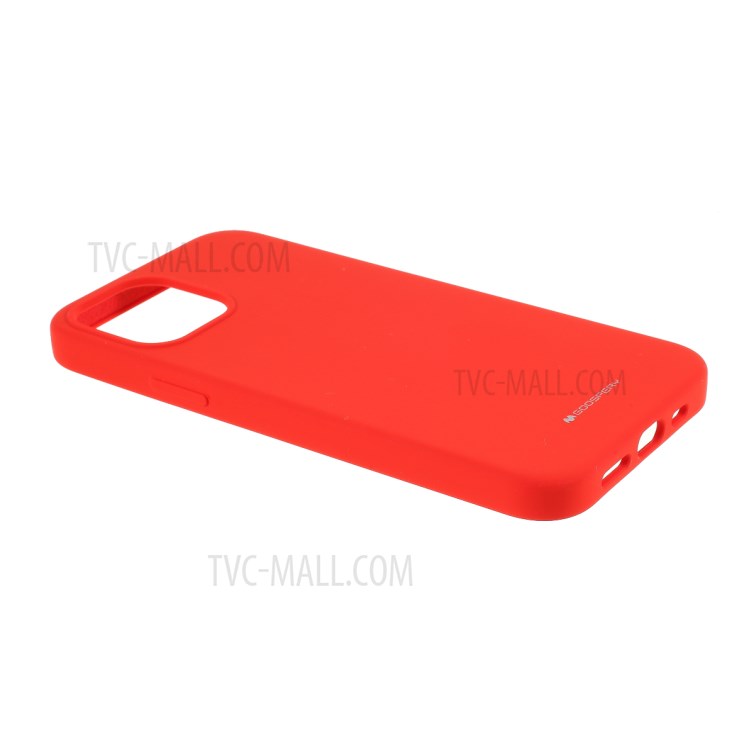 MERCURY GOOSPERY Silicone Phone Protective Case for iPhone 12 Pro Max 6.7-inch - Red-5