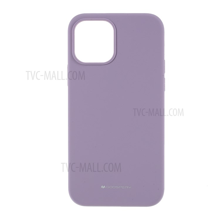 MERCURY GOOSPERY Silicone Phone Protective Case for iPhone 12 Pro Max 6.7-inch - Purple-1