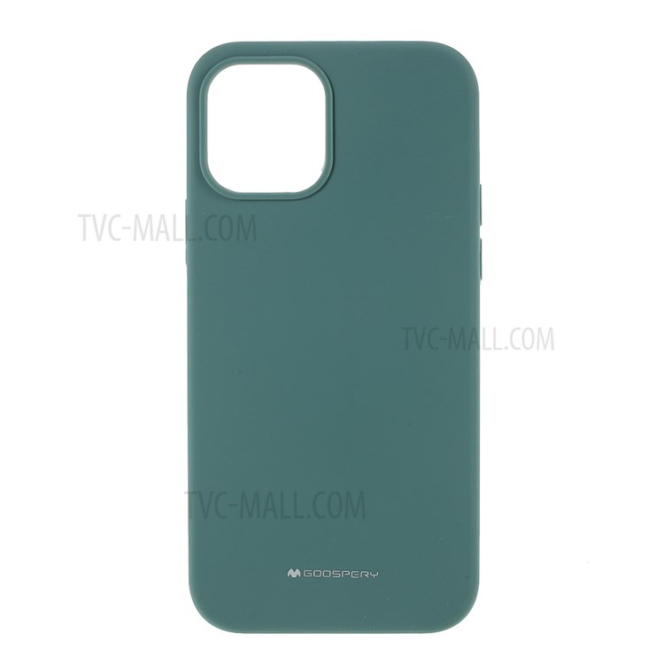 MERCURY GOOSPERY Silicone Phone Protective Case for iPhone 12 Pro/12 - Green-1