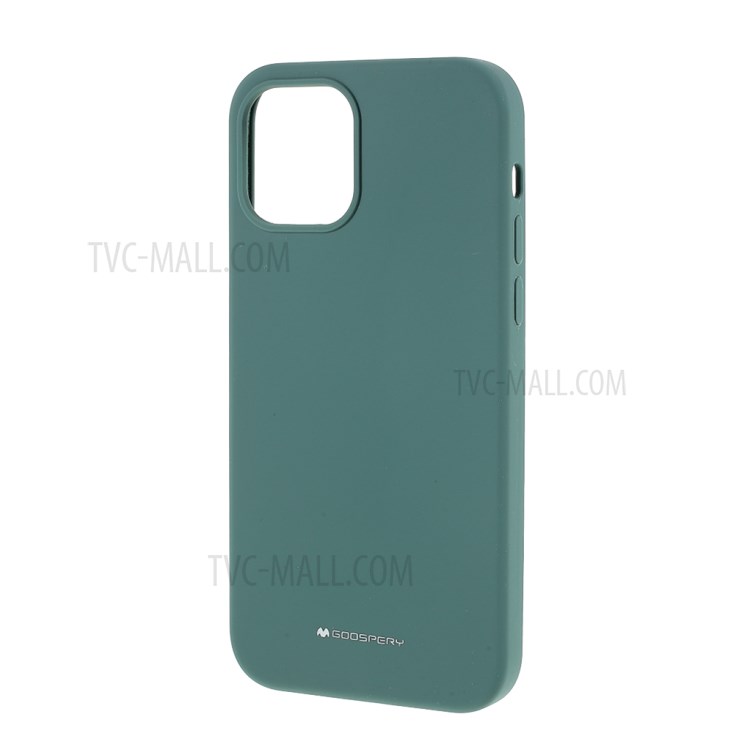 Mercury Goospery Silicone Téléphone Cas De Protection Pour IPhone 12 PRO / 12 - Vert