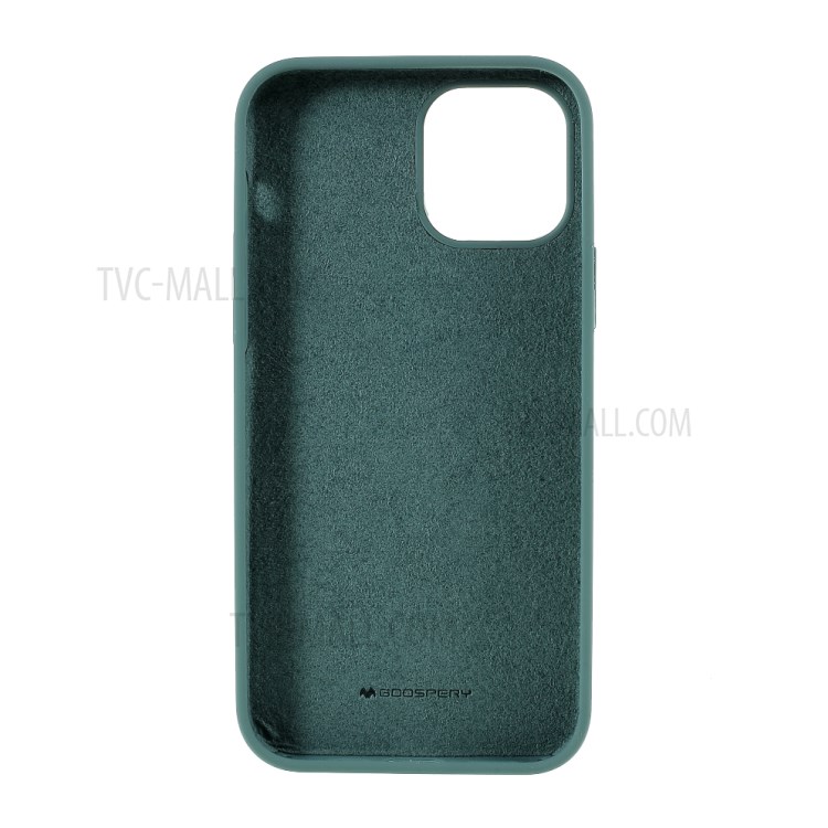 MERCURY GOOSPERY Silicone Phone Protective Case for iPhone 12 Pro/12 - Green-3