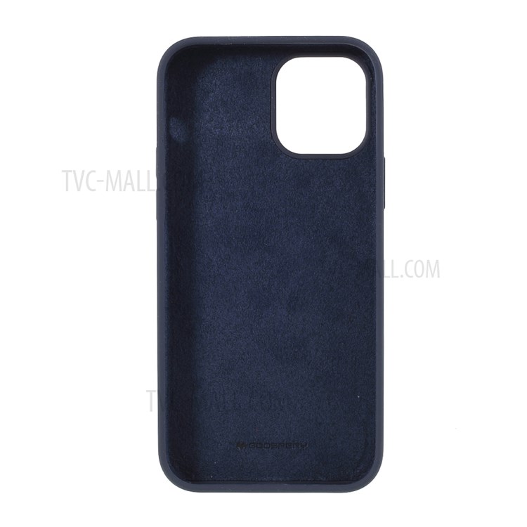 MERCURY GOOSPERY Silicone Phone Protective Case for iPhone 12 Pro/12 - Dark Blue-3