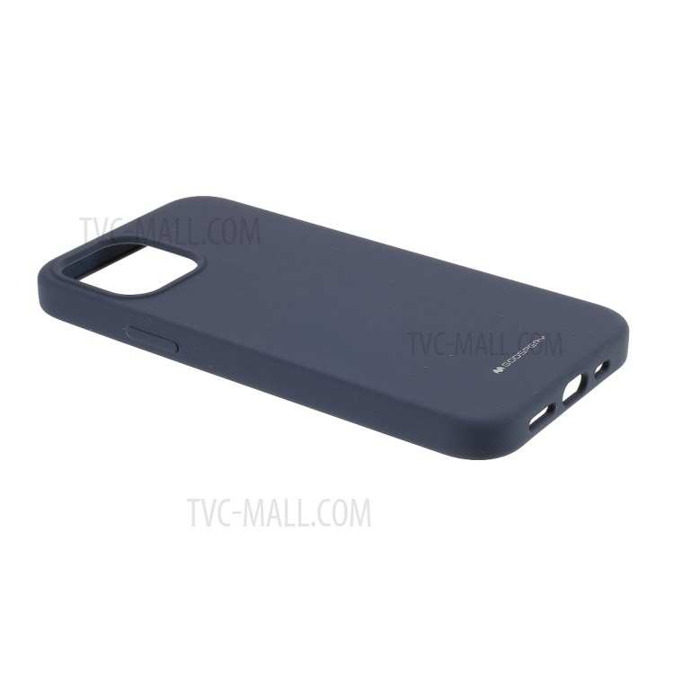 MERCURY GOOSPERY Silicone Phone Protective Case for iPhone 12 Pro/12 - Dark Blue-5
