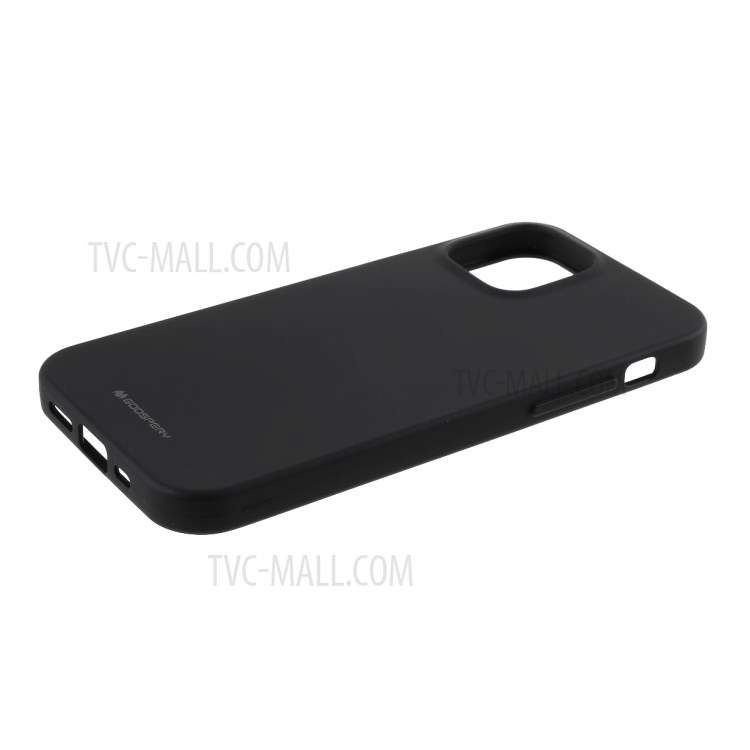 MERCURY GOOSPERY Matte Skin TPU Case for iPhone 12 5.4 inch - Black-4