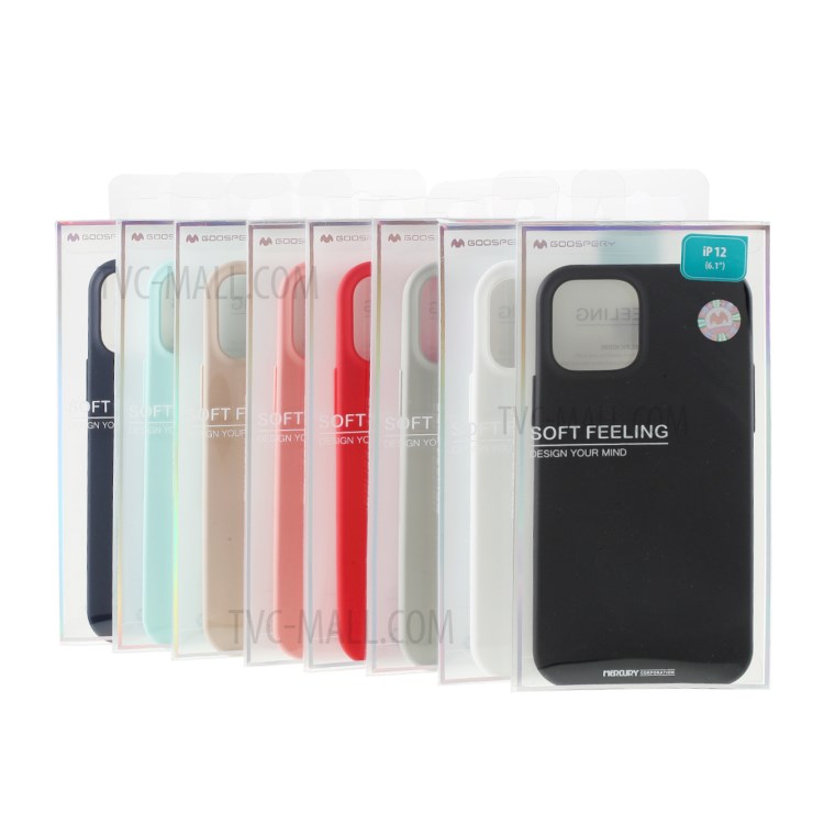 MERCURY GOOSPERY Matte TPU Mobile Phone Shell Protective Covering for iPhone 12 Pro/12 - Black-10