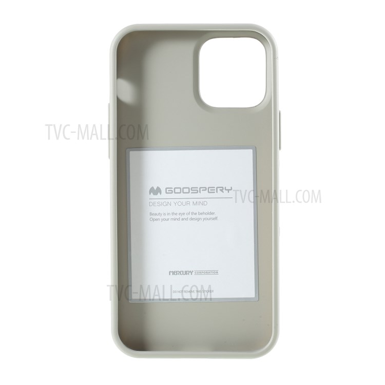 MERCURY GOOSPERY Matte TPU Mobile Phone Shell Protective Covering for iPhone 12 Pro/12 - Grey-3
