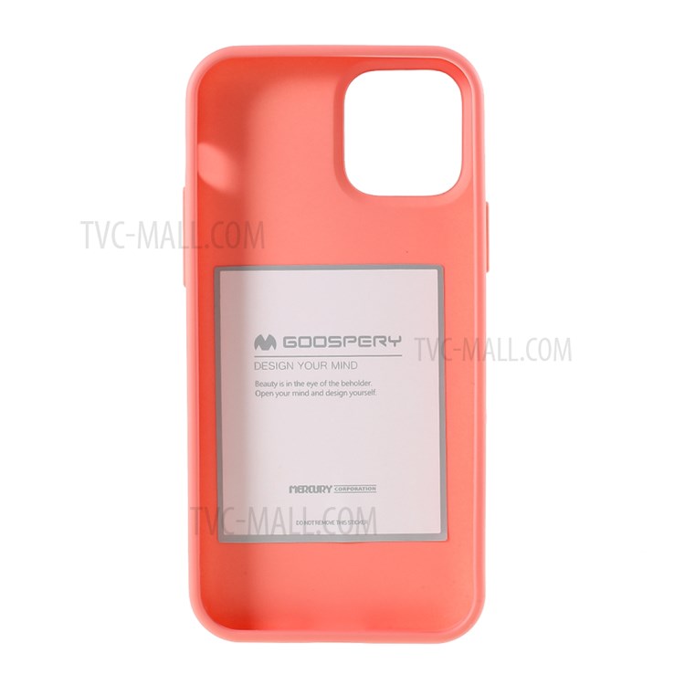 MERCURY GOOSPERY Matte TPU Mobile Phone Shell Protective Covering for iPhone 12 Pro/12 - Pink-3