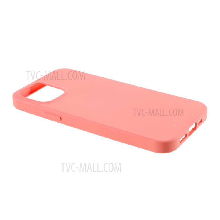 MERCURY GOOSPERY Matte TPU Mobile Phone Shell Protective Covering for iPhone 12 Pro/12 - Pink-5