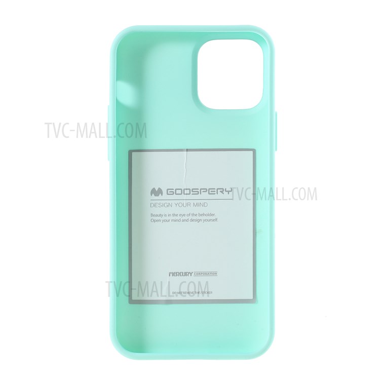 MERCURY GOOSPERY Matte TPU Mobile Phone Shell Protective Covering for iPhone 12 Pro/12 - Baby Blue-3