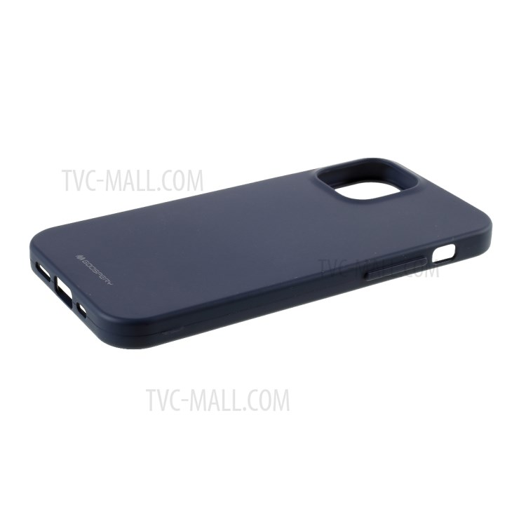 MERCURY GOOSPERY Matte TPU Mobile Phone Shell Protective Covering for iPhone 12 Pro/12 - Dark Blue-4