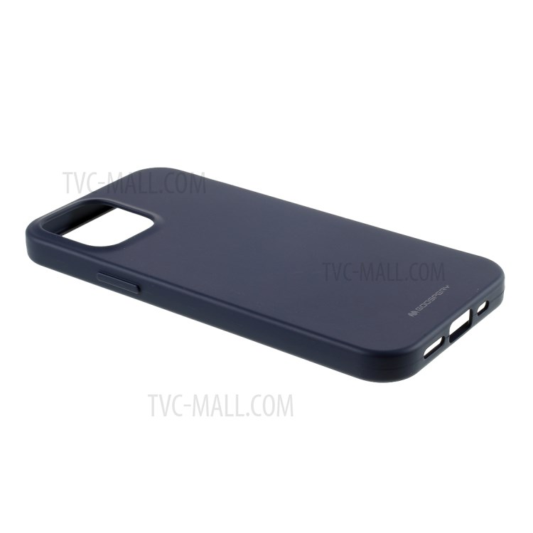 MERCURY GOOSPERY Matte TPU Mobile Phone Shell Protective Covering for iPhone 12 Pro/12 - Dark Blue-5