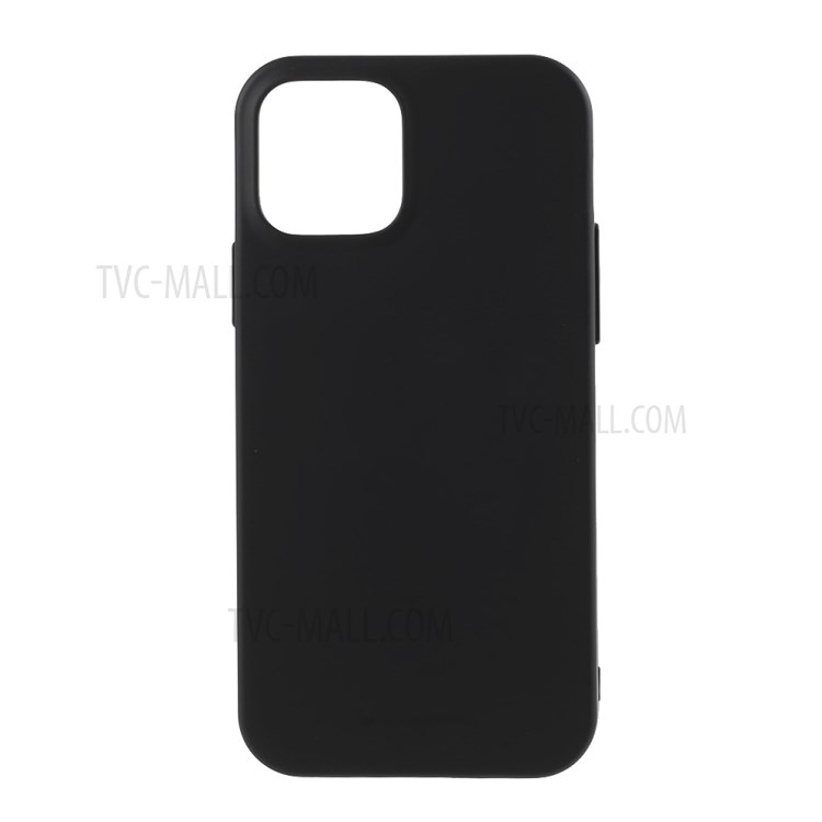 Mercury Goospery Matte TPU Tpul Mobille Shel Shell Protective Couvre Pour Iphone 12 Pro Max 6,7 Pouces - le Noir