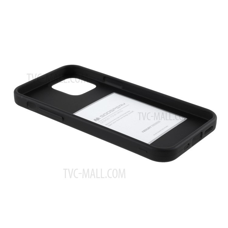 Mercury Goospery Matte TPU TPU Cubierta Protectora de Caparazón de Caparazón Para Iphone 12 Pro Max 6.7 Pulgadas - Negro