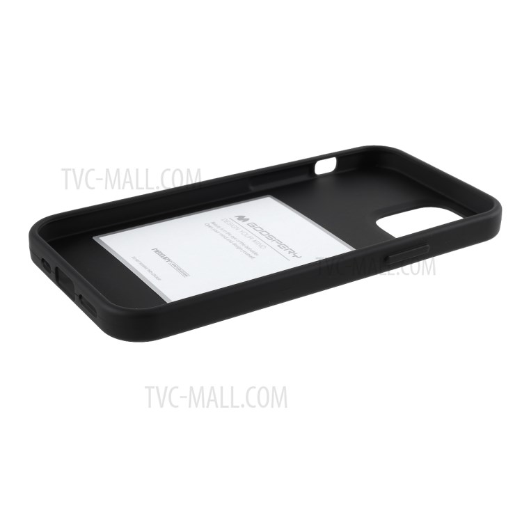 Mercury Goospery Matte TPU TPU Cubierta Protectora de Caparazón de Caparazón Para Iphone 12 Pro Max 6.7 Pulgadas - Negro