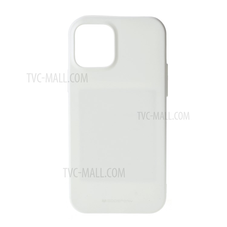MERCURY GOOSPERY Matte TPU Mobile Phone Shell Protective Covering for iPhone 12 Pro Max 6.7-inch - White-1