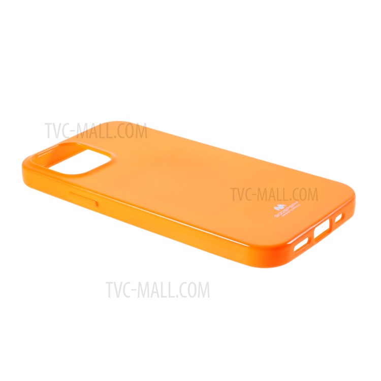 MERCURY GOOSPERY Glitter Powder TPU Cell Phone Cover for iPhone 12 Pro/12 - Orange-5