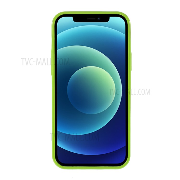 MERCURY GOOSPERY Glitter Powder TPU Cell Phone Cover for iPhone 12 Pro/12 - Green-3