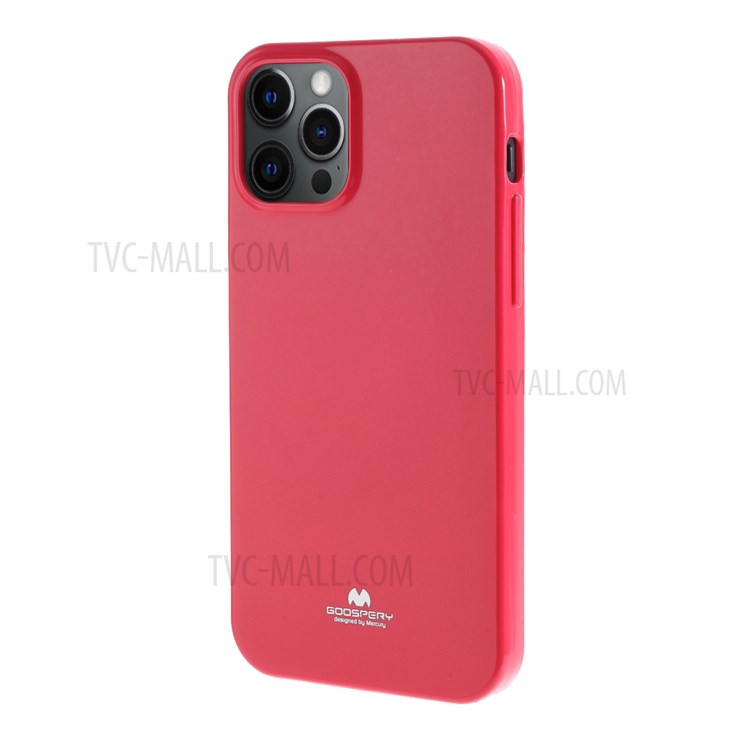 MERCURY GOOSPERY Glitter Powder TPU Cell Phone Cover for iPhone 12 Pro Max 6.7-inch - Watermelon Red-2