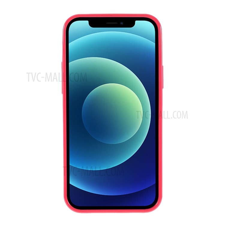 MERCURY GOOSPERY Glitter Powder TPU Cell Phone Cover for iPhone 12 Pro Max 6.7-inch - Watermelon Red-3