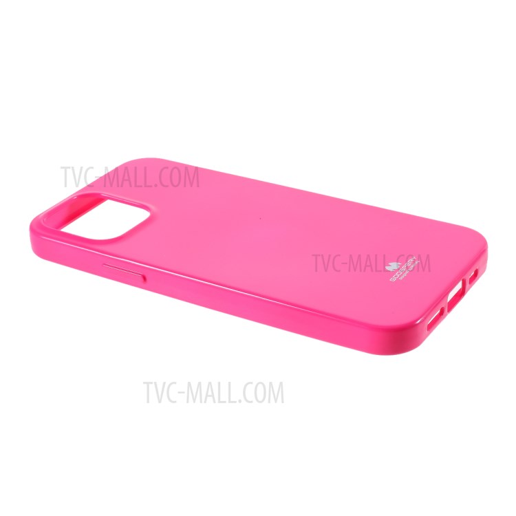 MERCURY GOOSPERY Glitter Powder TPU Cell Phone Cover for iPhone 12 Pro Max 6.7-inch - Rose-4