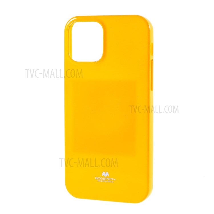 MERCURY GOOSPERY Glitter Powder TPU Cell Phone Cover for iPhone 12 Pro Max 6.7-inch - Dark Yellow-2
