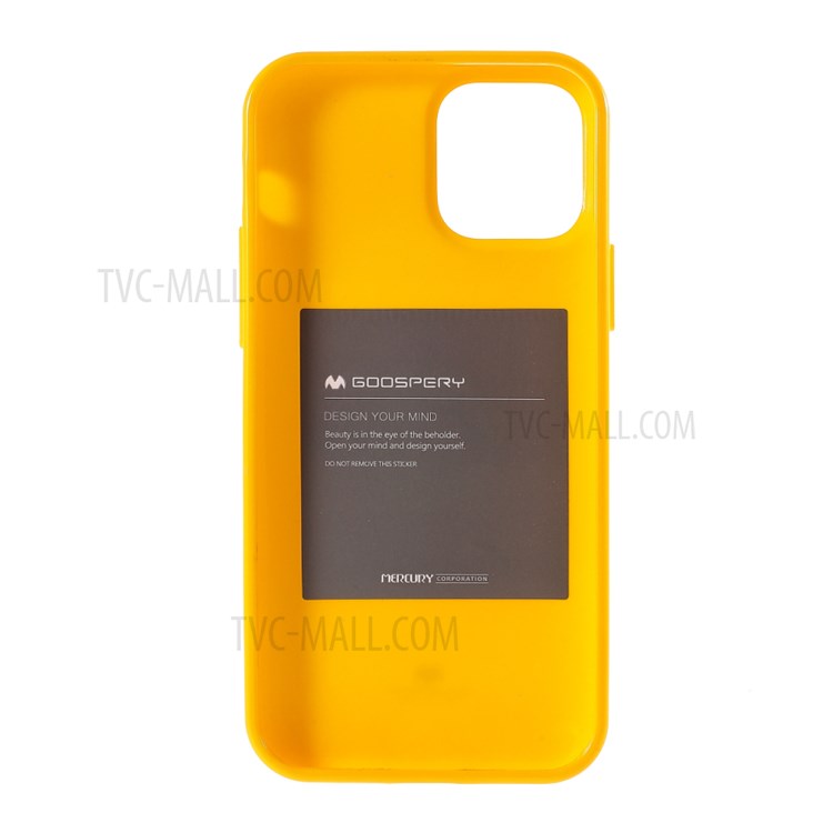 MERCURY GOOSPERY Glitter Powder TPU Cell Phone Cover for iPhone 12 Pro Max 6.7-inch - Dark Yellow-3