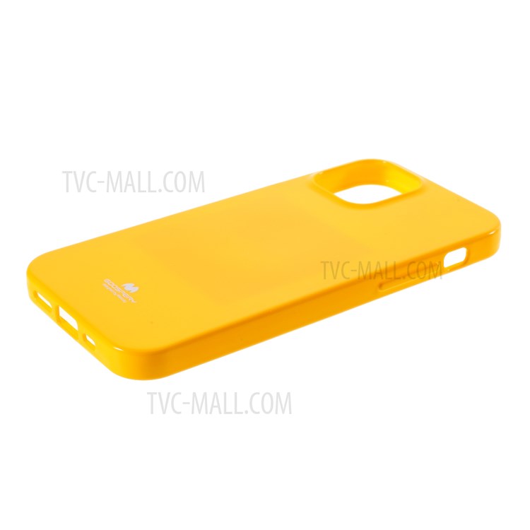 MERCURY GOOSPERY Glitter Powder TPU Cell Phone Cover for iPhone 12 Pro Max 6.7-inch - Dark Yellow-4