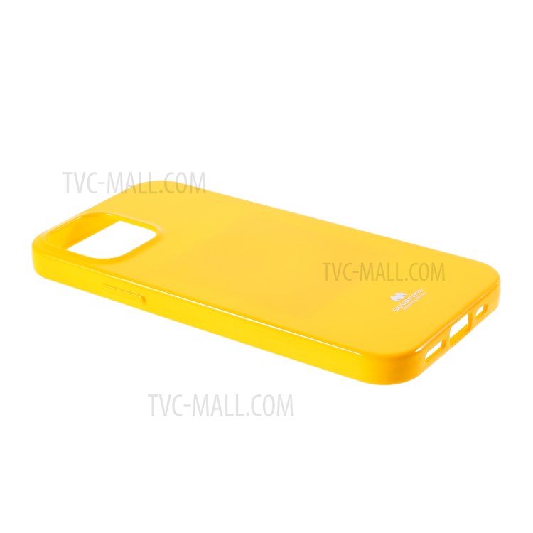 MERCURY GOOSPERY Glitter Powder TPU Cell Phone Cover for iPhone 12 Pro Max 6.7-inch - Dark Yellow-5