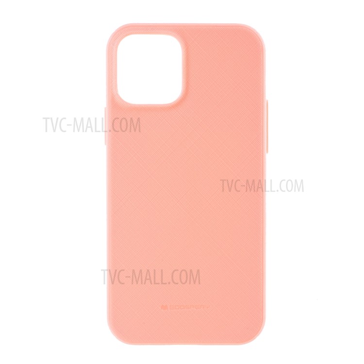 MERCURY GOOSPERY Style Lux Textured TPU Cover for iPhone 12 mini - Pink-1