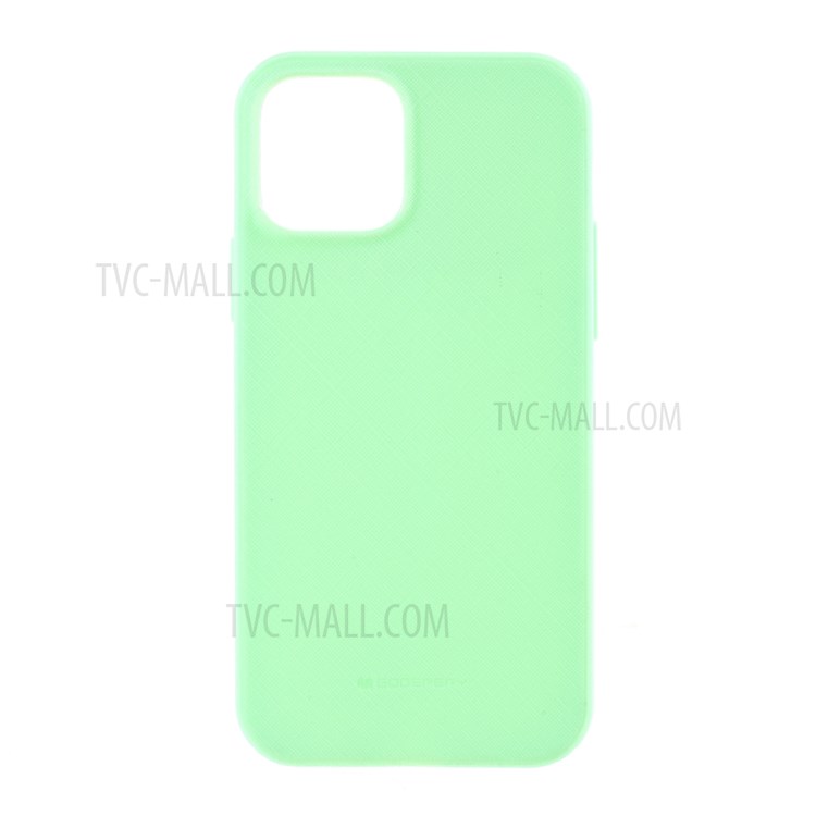 MERCURY GOOSPERY Style Lux Textured TPU Cover for iPhone 12 mini - Light Green-1