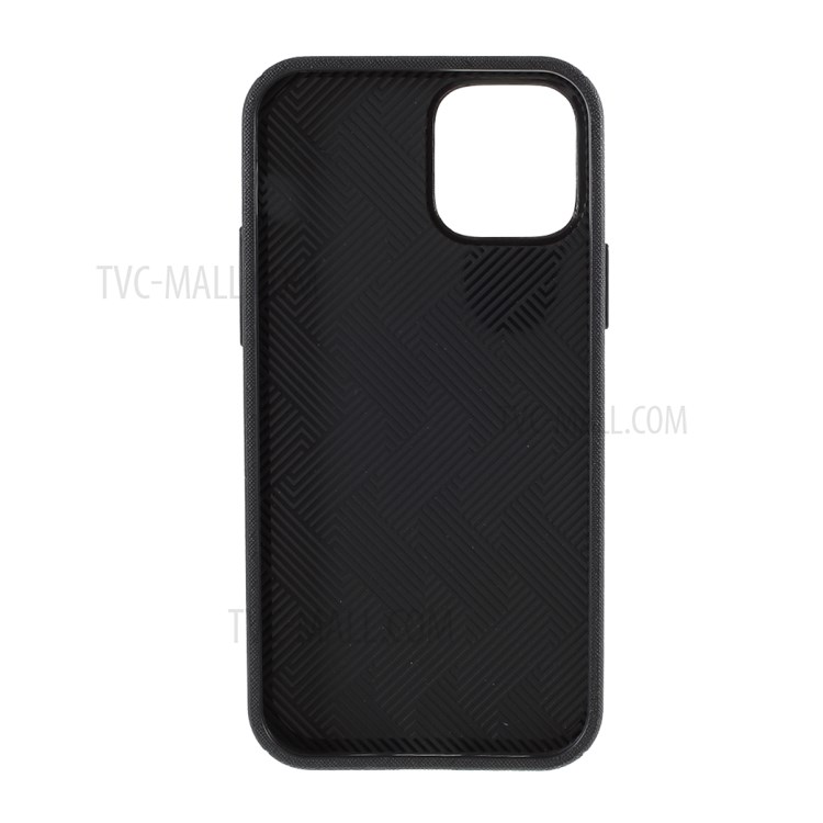 MERCURY GOOSPERY Style Lux Textured TPU Cover for iPhone 12 Pro / iPhone 12 Max 6.1-inch - Black-3