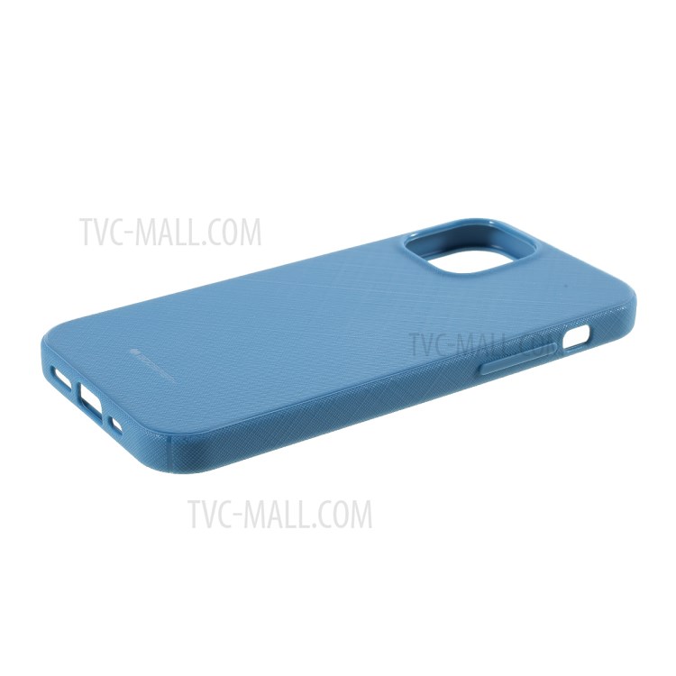 MERCURY GOOSPERY Style Lux Textured TPU Cover for iPhone 12 Pro/12 - Blue-4