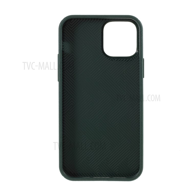 MERCURY GOOSPERY Style Lux Textured TPU Cover for iPhone 12 Pro/12 - Dark Green-3