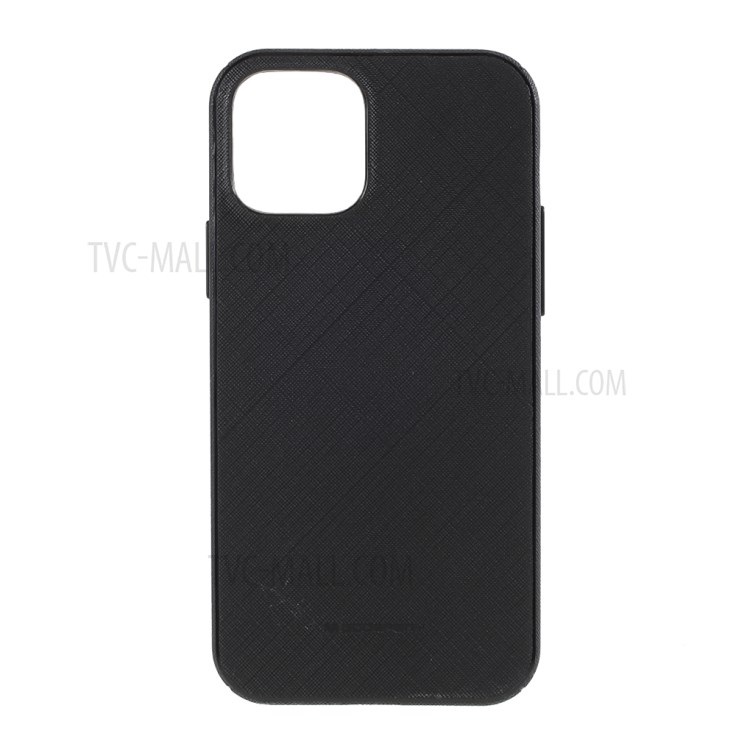 MERCURY GOOSPERY Style Lux Textured TPU Cover for iPhone 12 Pro Max 6.7-inch - Black-1