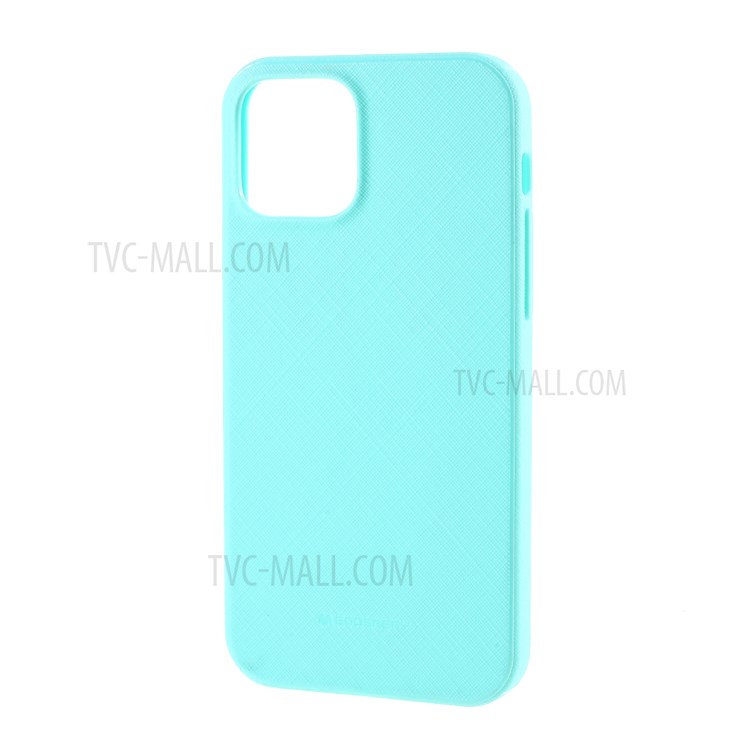 MERCURY GOOSPERY Style Lux Textured TPU Cover for iPhone 12 Pro Max 6.7-inch - Baby Blue-2