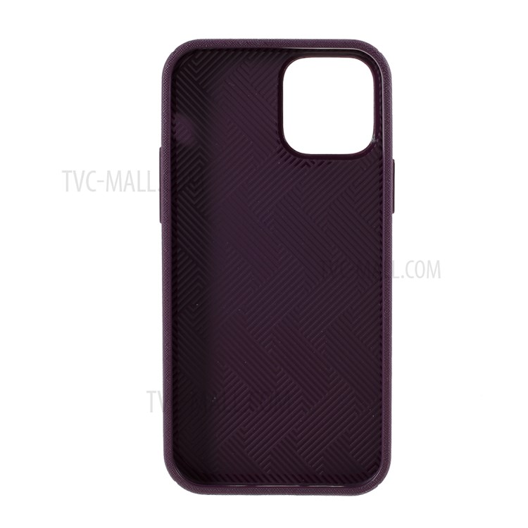 MERCURY GOOSPERY Style Lux Textured TPU Cover for iPhone 12 Pro Max 6.7-inch - Purple-3