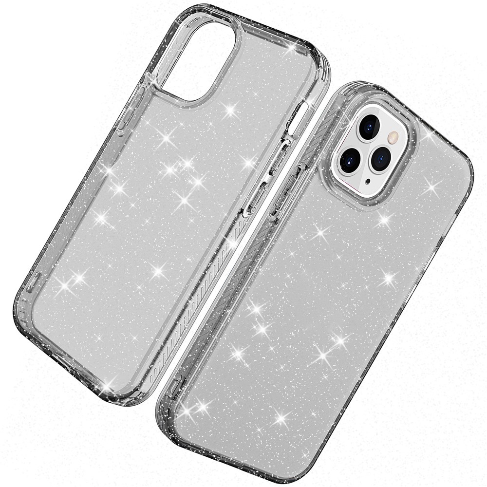 Thicken Protection Flash Powder TPU Case for iPhone 12 5.4 inch - Grey-2