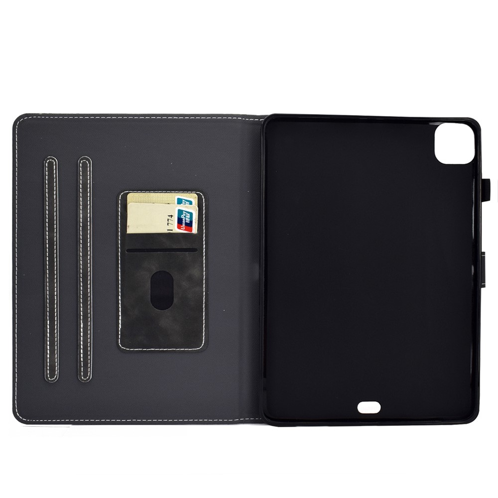 Solid Color Leather Tablet Protective Shell for iPad Air 4 10.8 inch (2020) - Black-8