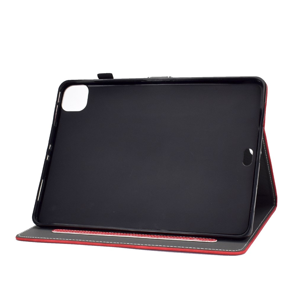 Comprimé En Cuir De Couleur Solide Coque De Protection Pour L'air IPAD (2020) - Rouge-4