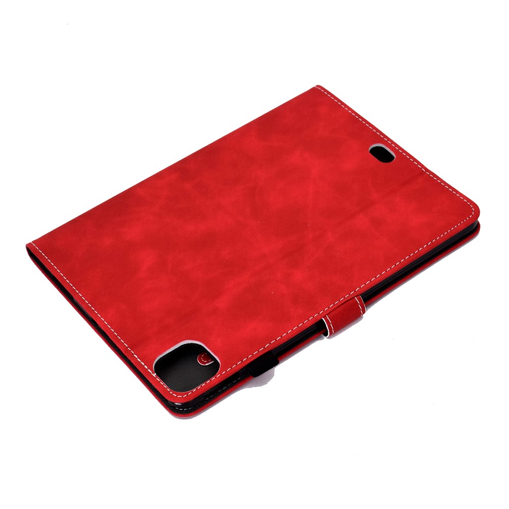 Comprimé En Cuir De Couleur Solide Coque De Protection Pour L'air IPAD (2020) - Rouge-7