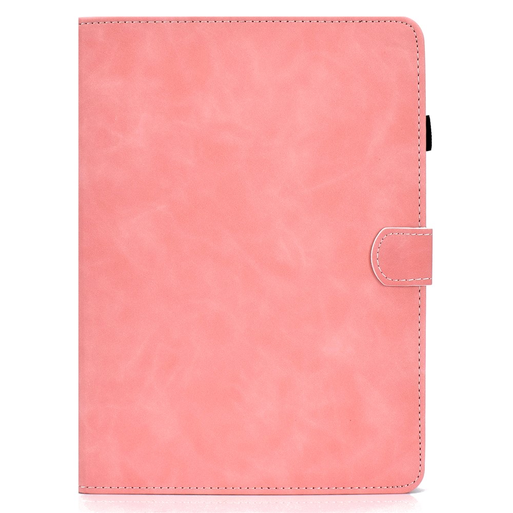 Shell de Protection de Tablette en Cuir de Couleur Unie Pour Ipad Pro 11 Pouces (2021) / Air (2020) / Air (2022) - Rose-2