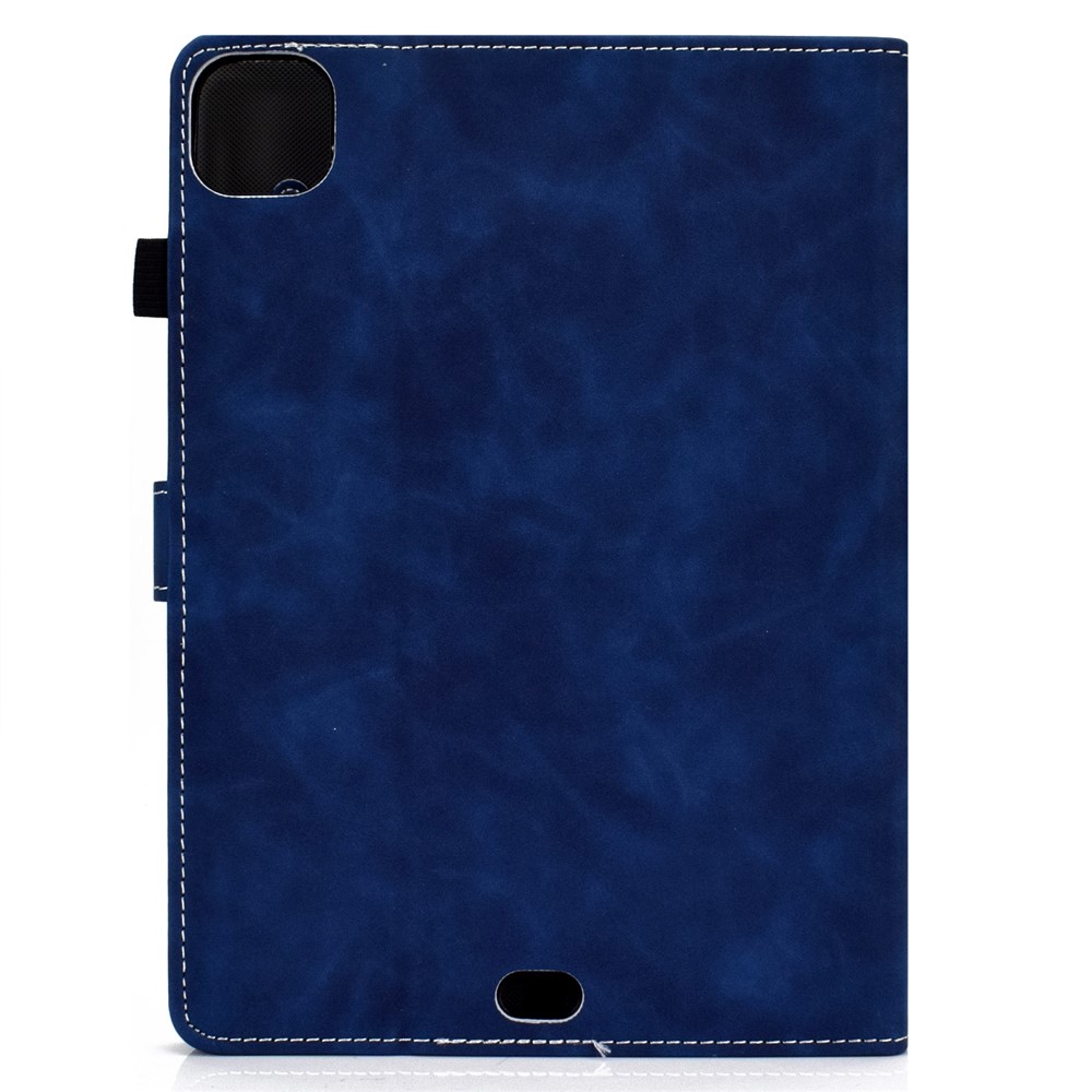 Solid Color Leather Tablet Protective Shell for iPad Air (2020) - Blue-3