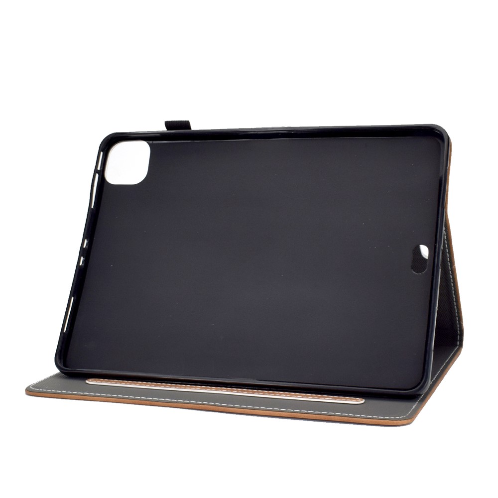 Solid Color Leather Tablet Protective Shell for iPad Air (2020) - Brown-4