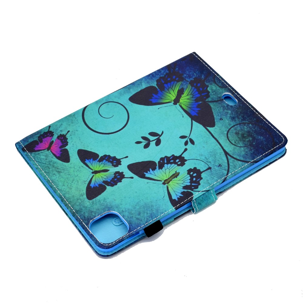 Pattern Printing Leather Card Holder Tablet Shell for iPad Air (2020) - Butterfly-6