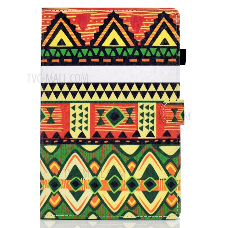 Pattern Printing Leather Card Holder Tablet Shell for iPad Air (2020) - Geometric Patterns-2