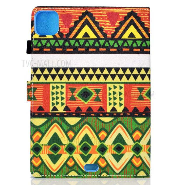 Pattern Printing Leather Card Holder Tablet Shell for iPad Air (2020) - Geometric Patterns-3