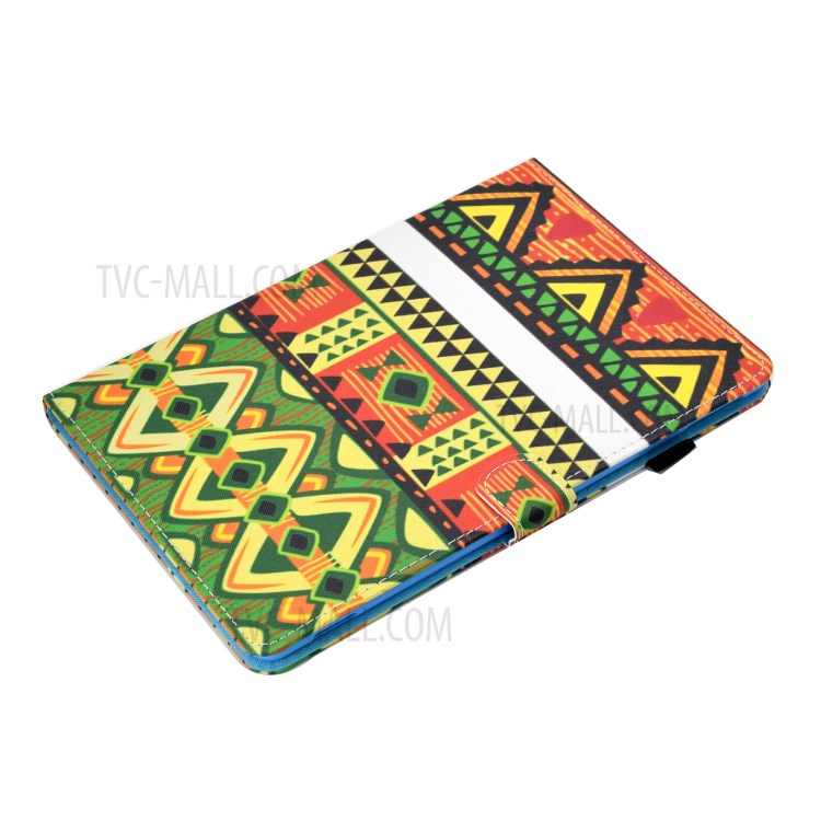 Pattern Printing Leather Card Holder Tablet Shell for iPad Air (2020) - Geometric Patterns-5