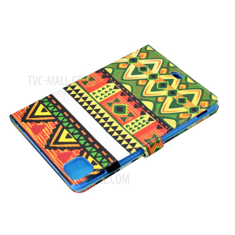 Pattern Printing Leather Card Holder Tablet Shell for iPad Air (2020) - Geometric Patterns-6