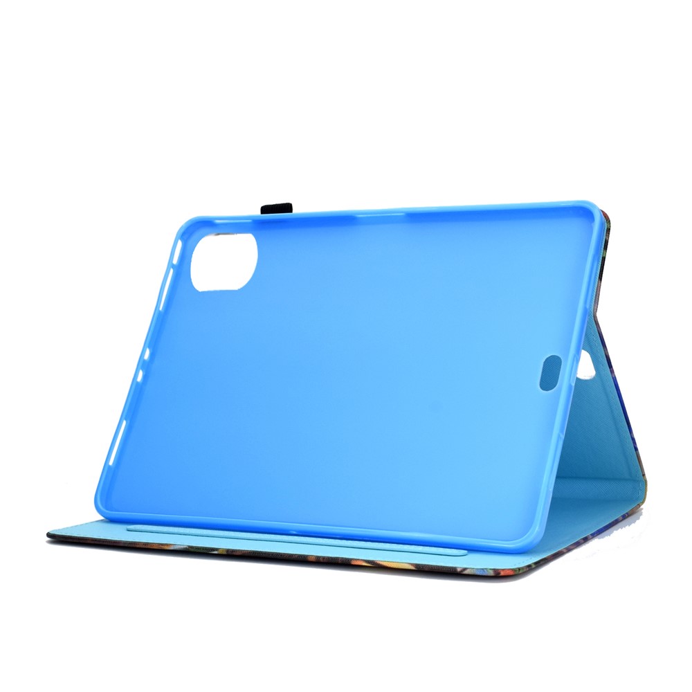 Pattern Printing Leather Card Holder Tablet Shell for iPad Air (2020) - Panda and Bamboo-9